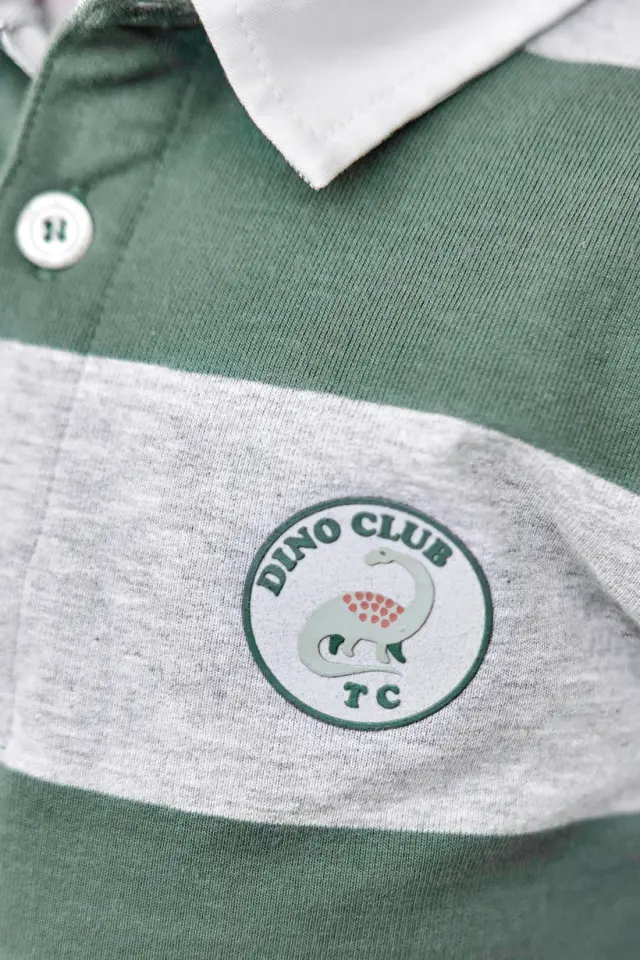Uzun Kollu Polo T-Shirt Kaki - 3Y