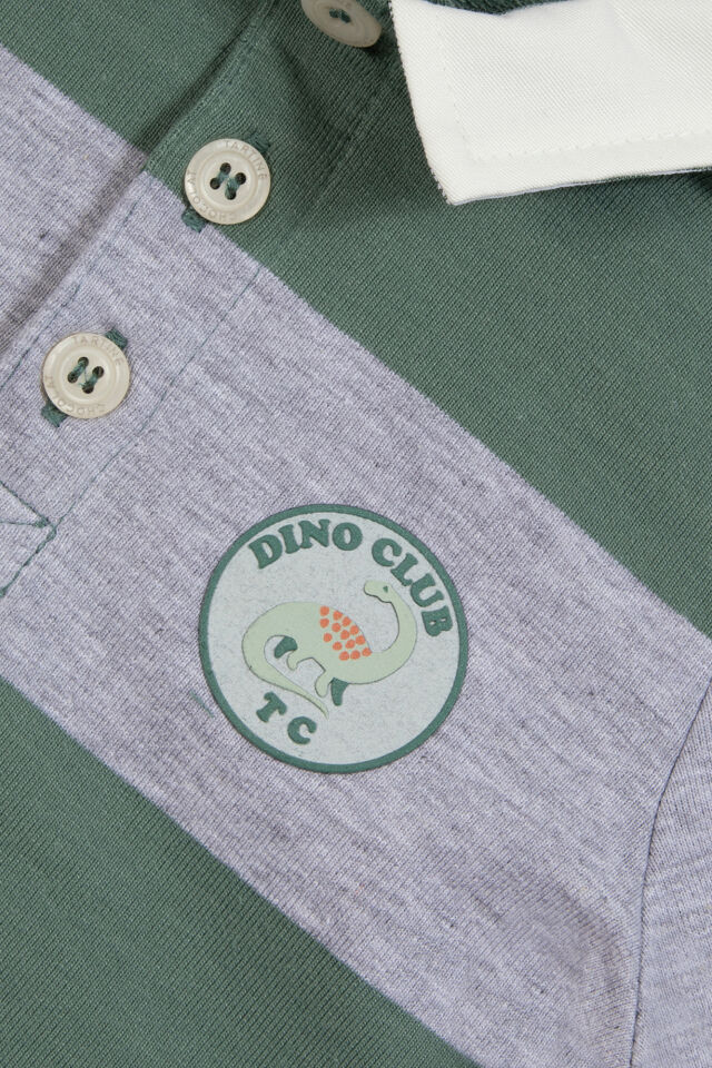 Uzun Kollu Polo T-Shirt Kaki - 4Y
