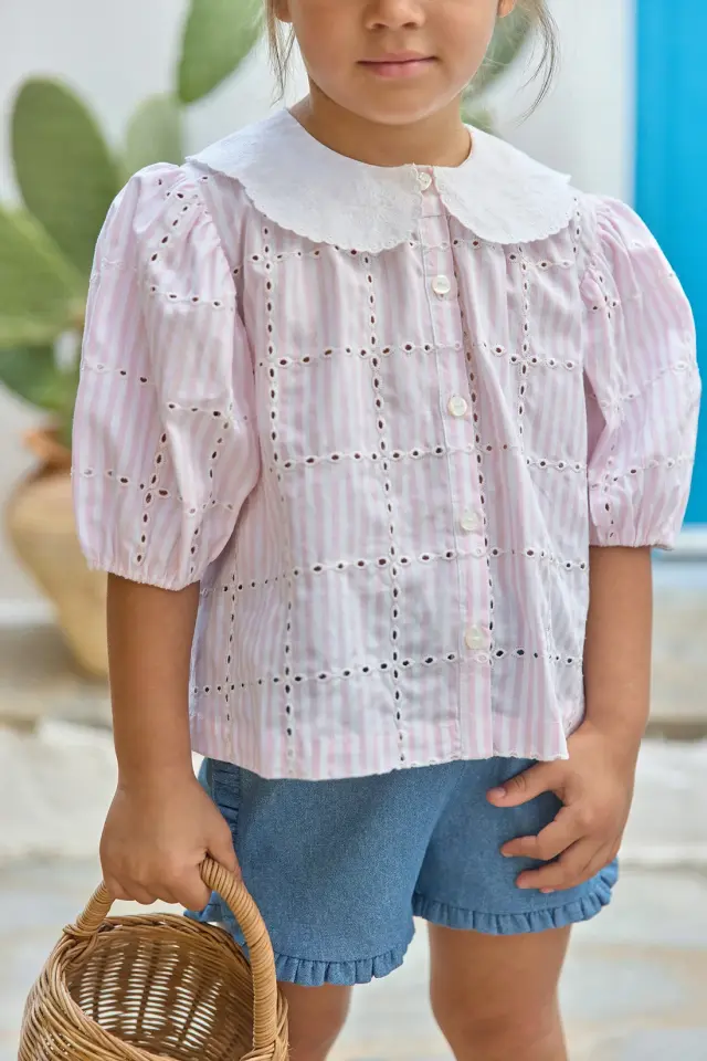 Dantel Yakalı Tunik