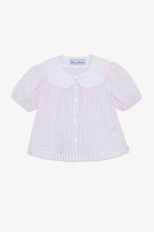 dantel yakalı Tunik Mavi - Azur - 1Y