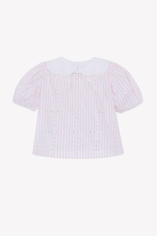 dantel yakalı Tunik Mavi - Azur - 1Y