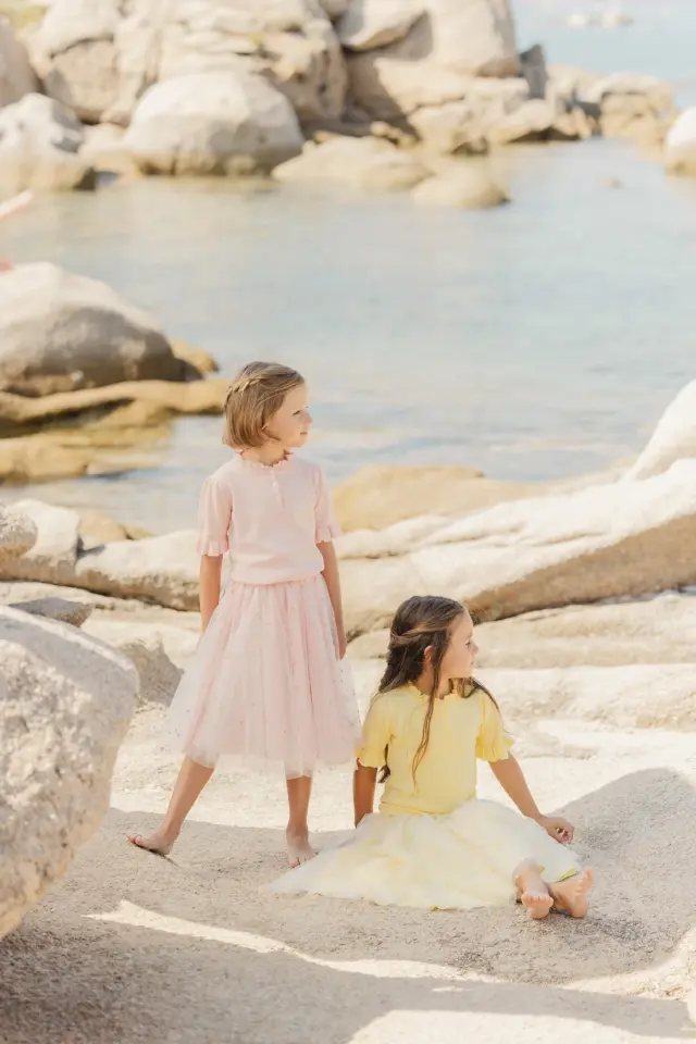 Maxi Tül Etek Rosée - 6Y