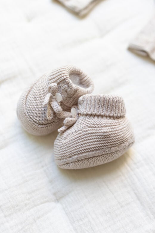 Triko Patik Moka chiné - Moka - 3M/6M