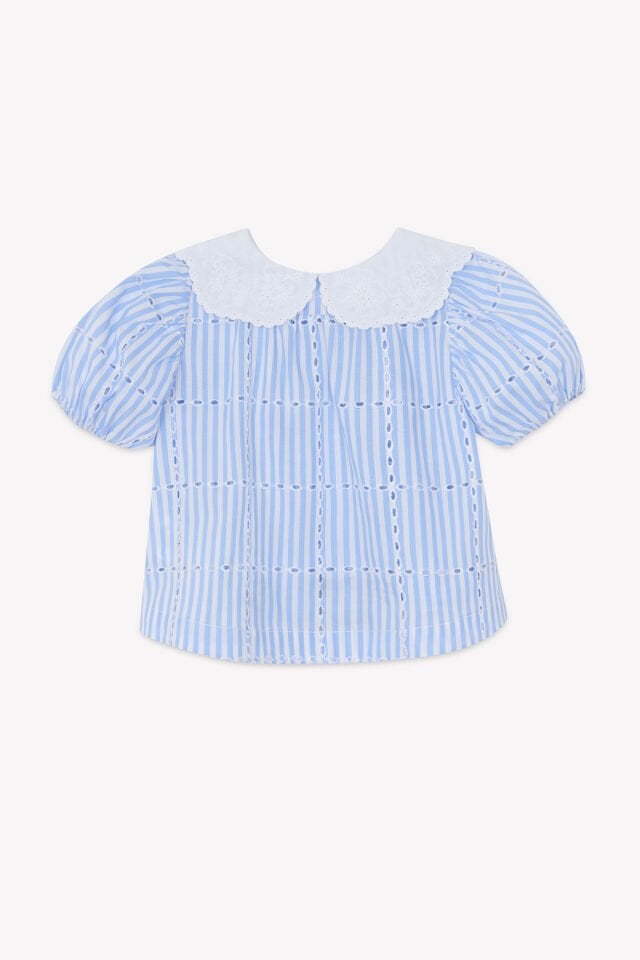 dantel yakalı Tunik Mavi - 1Y