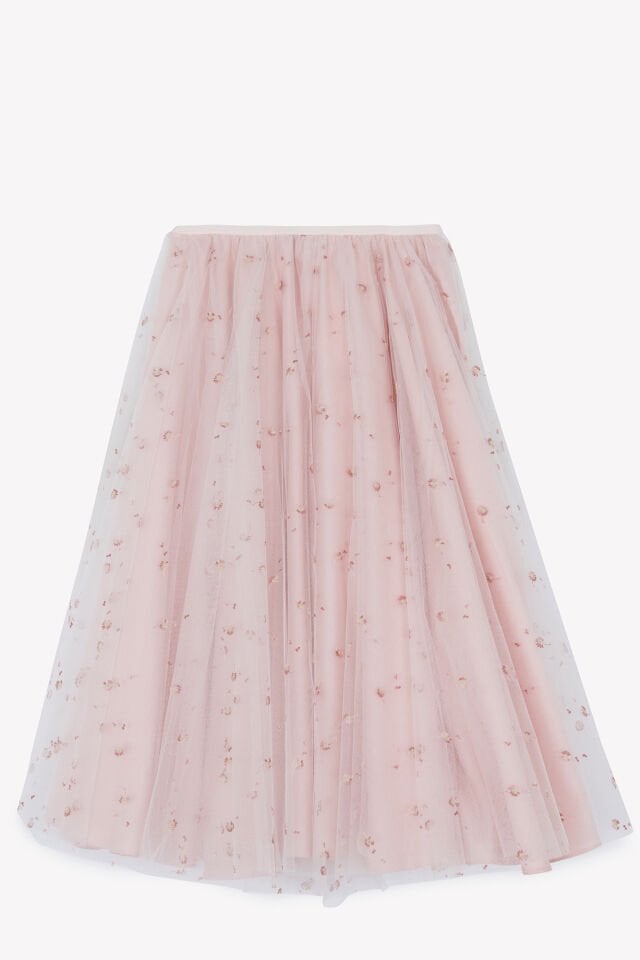 Maxi Tül Etek Rosée - 8Y