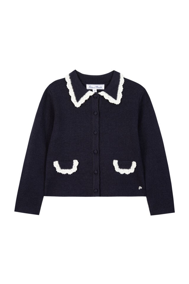 Triko Ceket Lacivert - 6Y