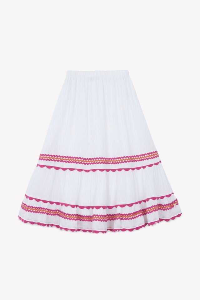 Fistolu Maxi Etek Blanc - 6Y