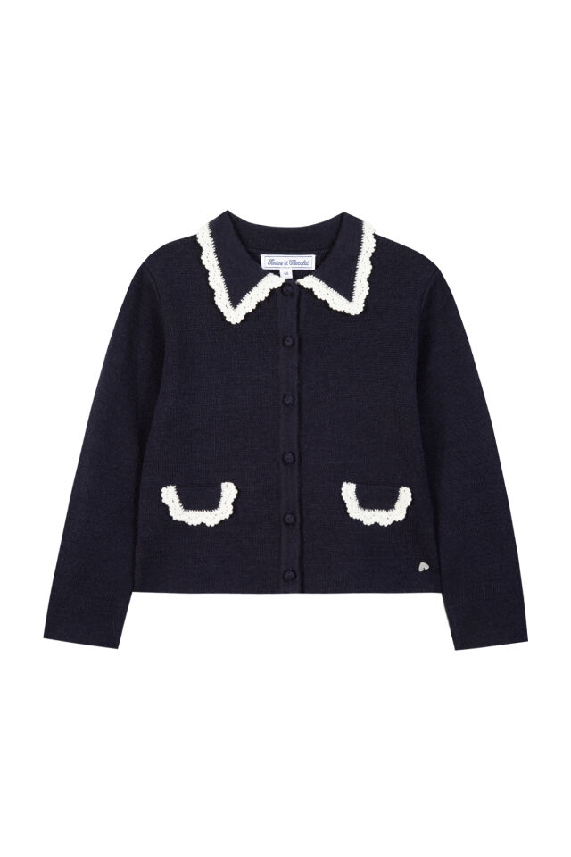 Triko Ceket Lacivert - 8Y
