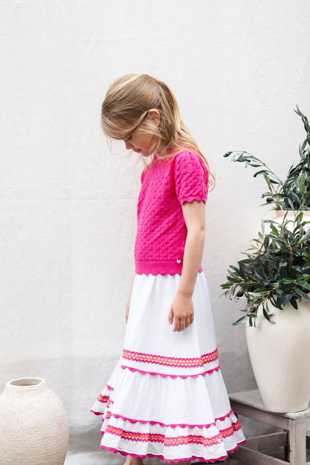 Fistolu Maxi Etek Blanc - 8Y