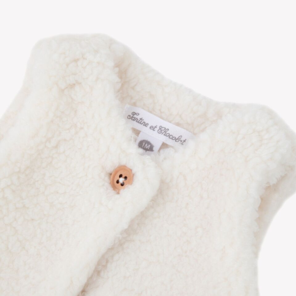Peluş Yelek Ekru - 6M