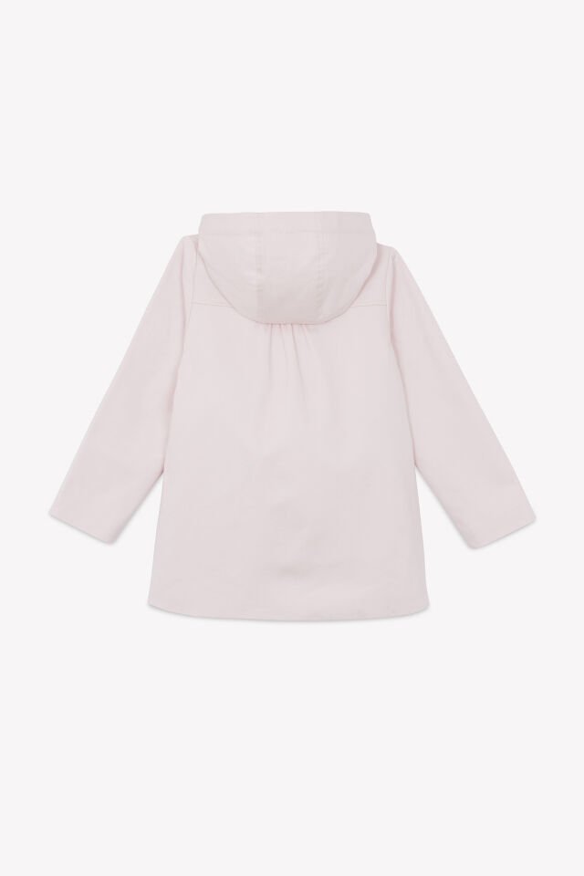 Kapüşonlu Coton Trenchcoat Rose pâle - Soft pembe - 5Y