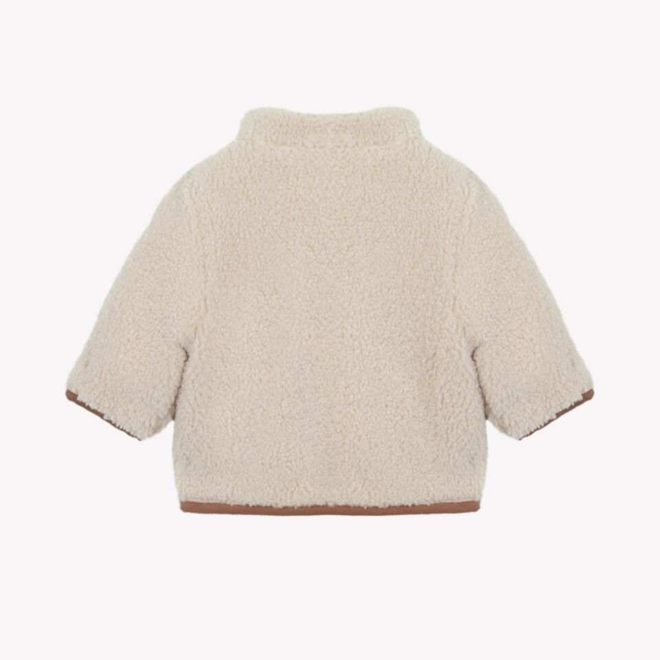 Muflonlu Sweat Ceket Bej - 3Y