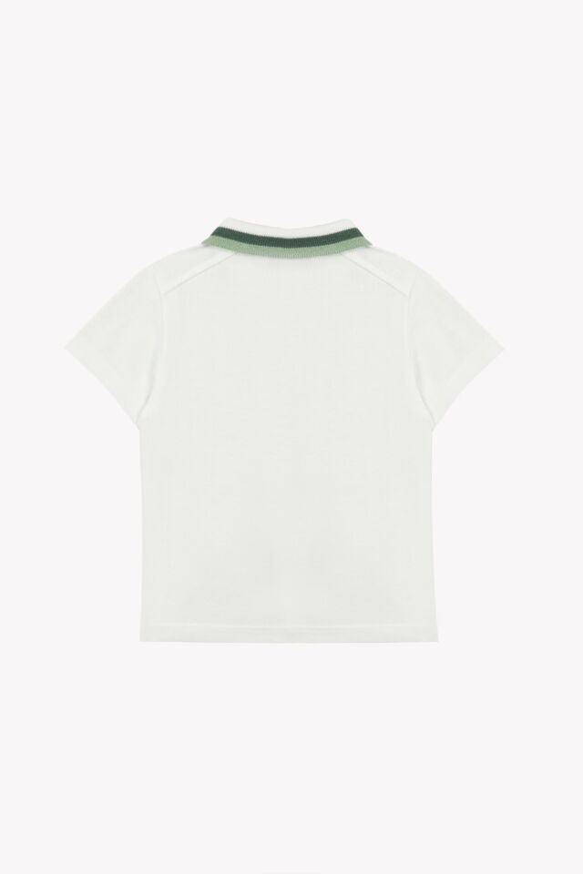 kısa kollu Polo Yaka T.Shirt Nacre - 18M