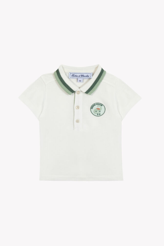Kısa Kollu Polo Yaka T-Shirt Nacre - 2Y