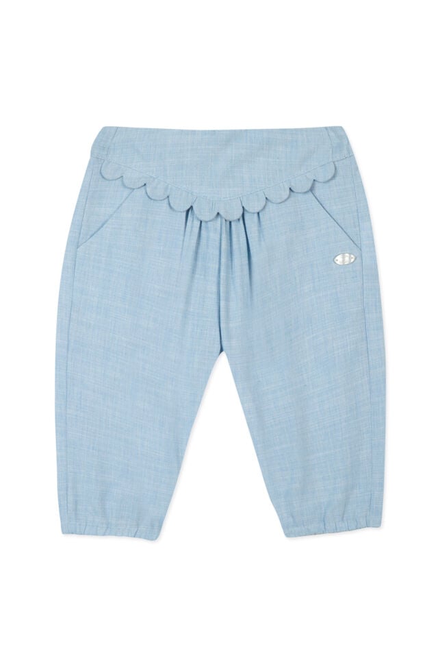 Coton Pantolon Indigo - Çivit mavi - 4Y