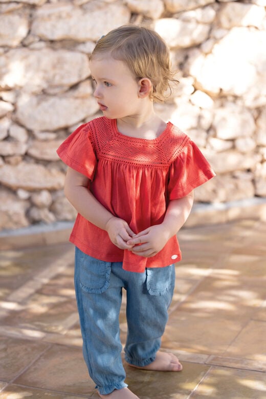 T-Shirt Bougainvillier - Begonvil - 2Y