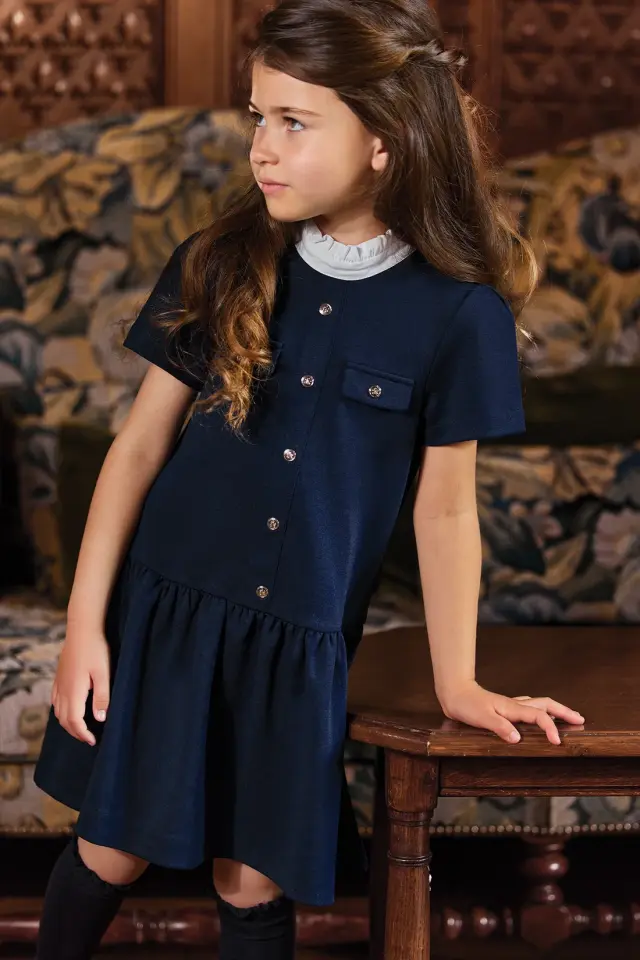 Elbise Lacivert - 3Y