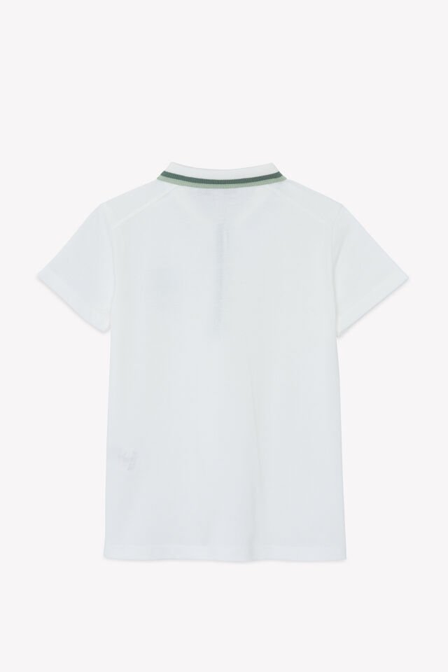 kısa kollu Polo Yaka T.Shirt Nacre - Ekru - 8Y