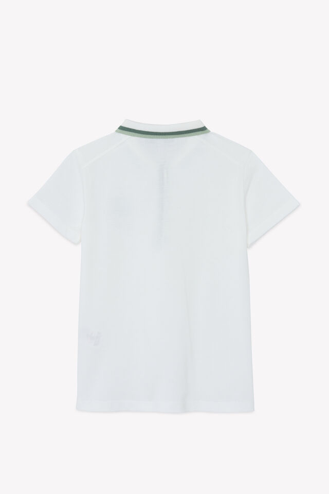 Kısa Kollu Polo Yaka T-Shirt Nacre - 8Y