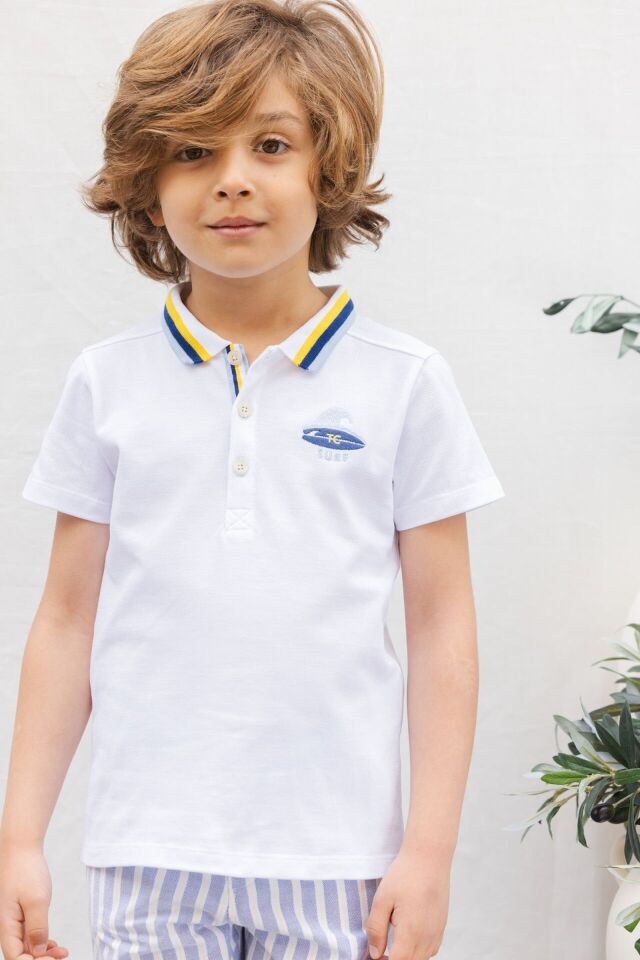 kısa kollu Polo Yaka T.Shirt Soleil - 5Y