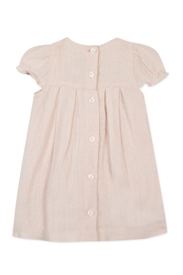 Keten Elbise Rosée - Pembe - 18M