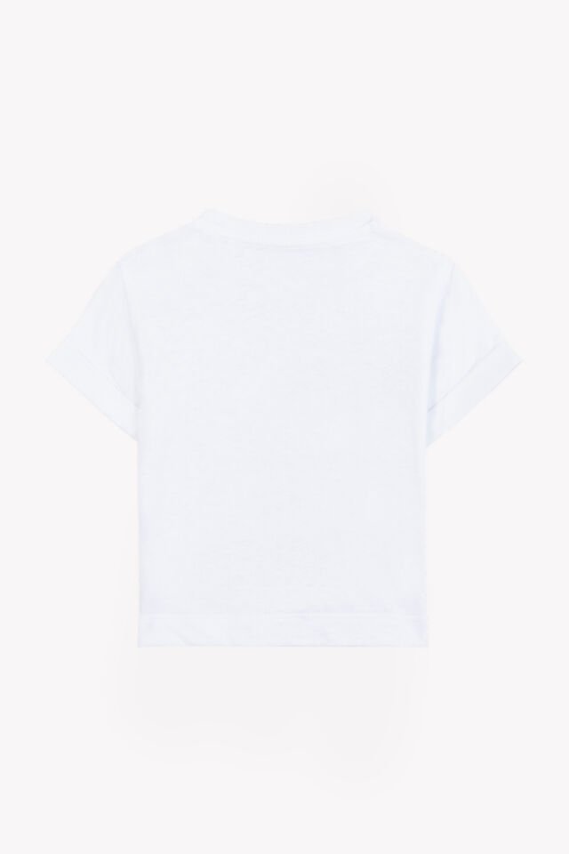 surfing baskılı T.Shirt Blanc - Beyaz - 4Y
