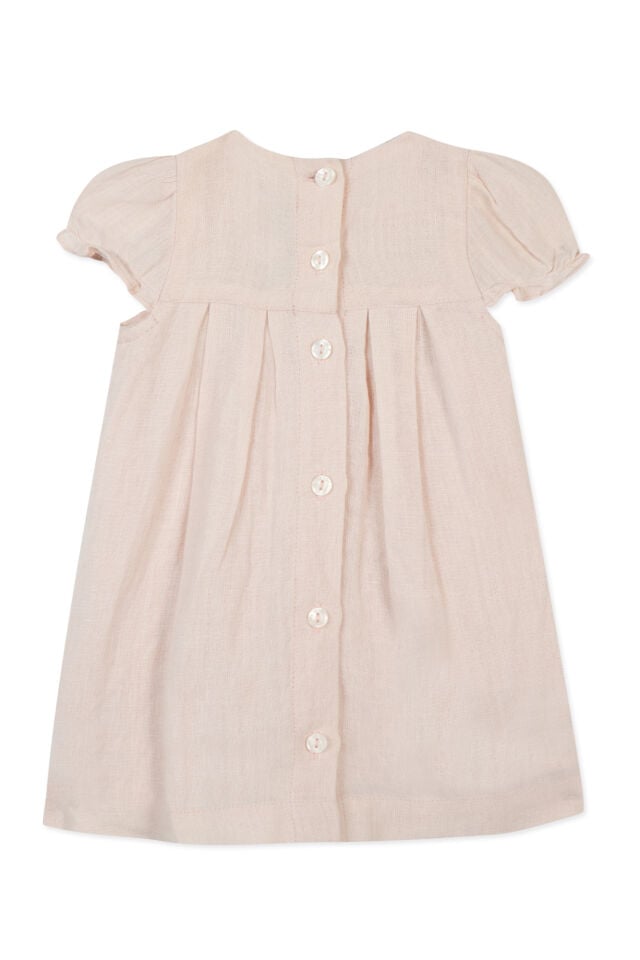 Keten Elbise Rosée - Pembe - 3M