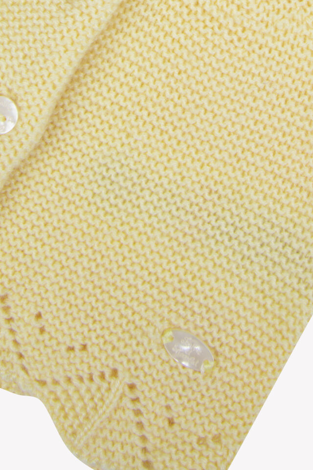 Ajurlu Hırka Soft sarı - 9M