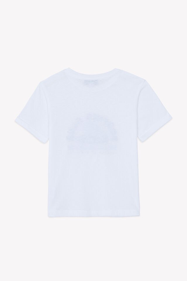 surfing baskılı T.Shirt Blanc - Beyaz - 8Y