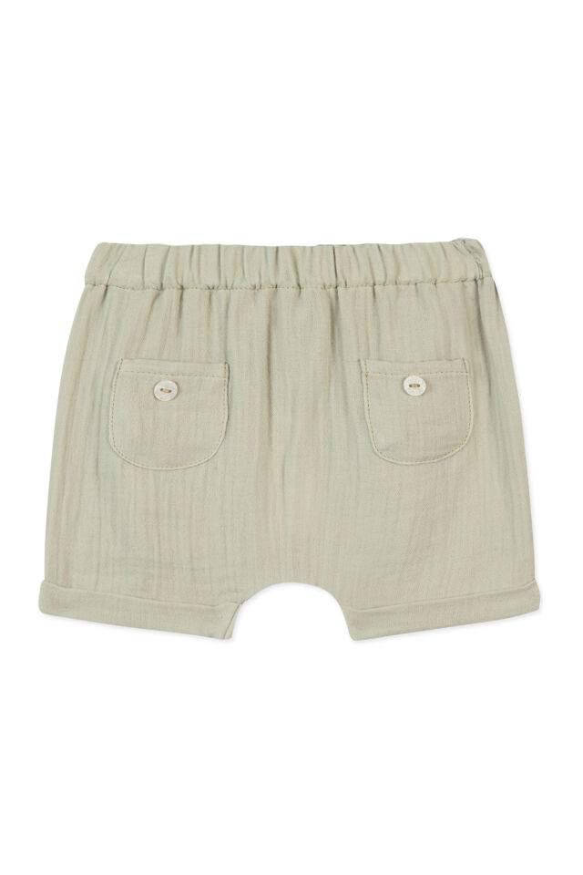 Düz Renk Koton Bloomer Vert d'eau - 6M