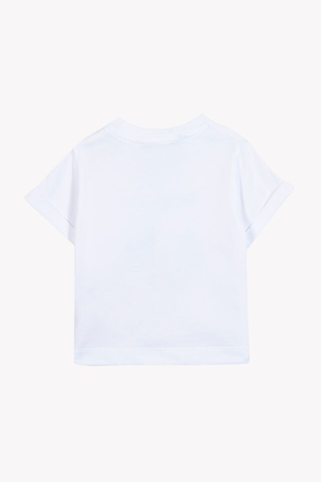 badminton baskılı T.Shirt Blanc - Beyaz - 4Y