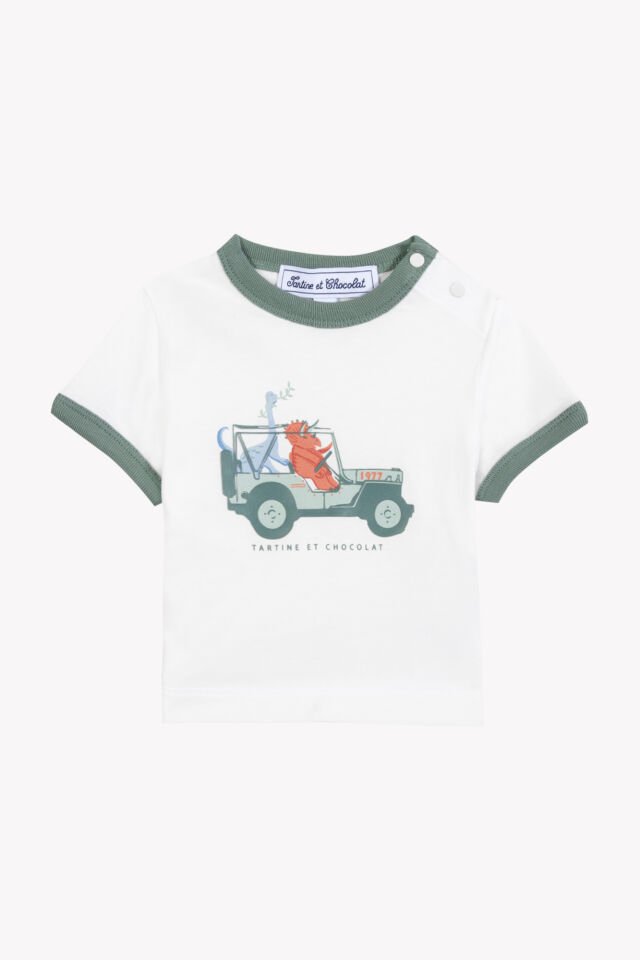 dinazor baskılı T.Shirt Nacre - 4Y