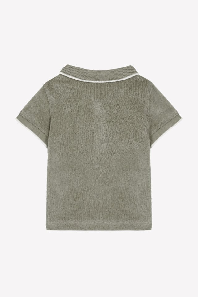 Kısa Kollu Polo T-Shirt Fougère - 3Y