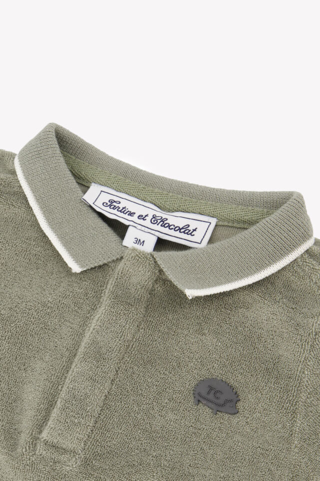 kısa kollu POLO T-SHIRT Fougère - 3Y