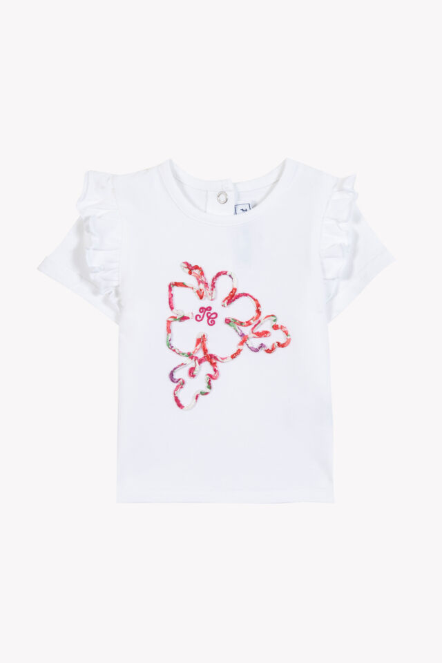 Çiçek aplikeli T-Shirt Bougainvillier - 2Y