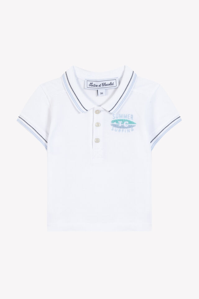 kısa kollu POLO T-SHIRT Marine - Lacivert - 4Y
