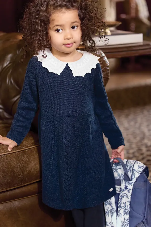 Elbise Lacivert - 2Y