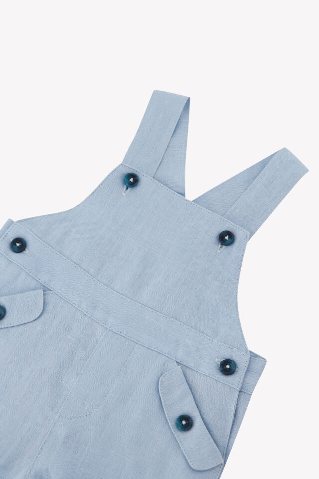 Keten Salopet Mavi - 6M