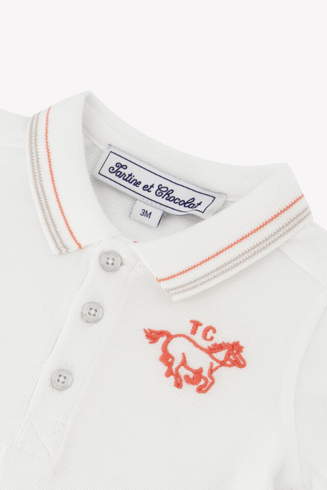 Kısa Kollu Polo T-Shirt Vermillon - 18M