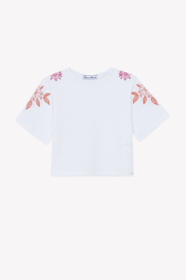 nakışlı T-Shirt Vermillon - Turuncu kırmızı - 5Y
