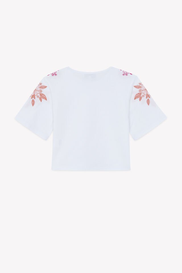 nakışlı T-Shirt Vermillon - Turuncu kırmızı - 6Y