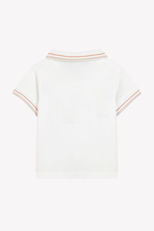 kısa kollu POLO T-SHIRT Vermillon - Turuncu kırmızı - 3Y