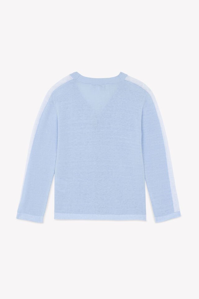 coton-keten Triko Hırka Bleu électrique - Saks mavi - 6Y