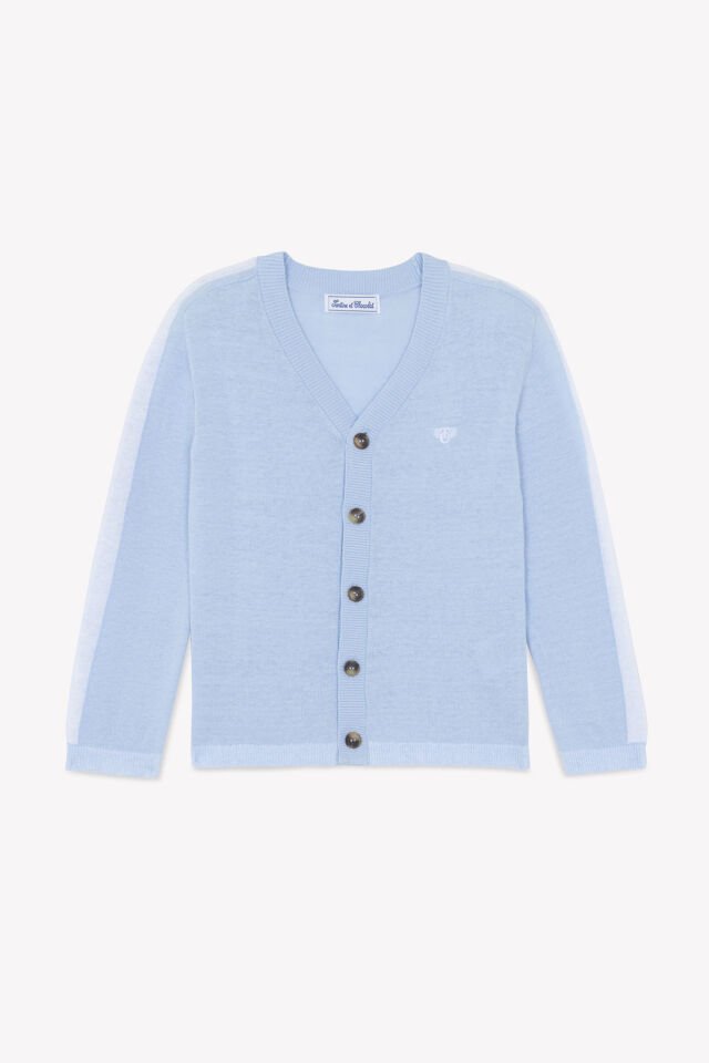 coton-keten Triko Hırka Bleu électrique - Saks mavi - 8Y