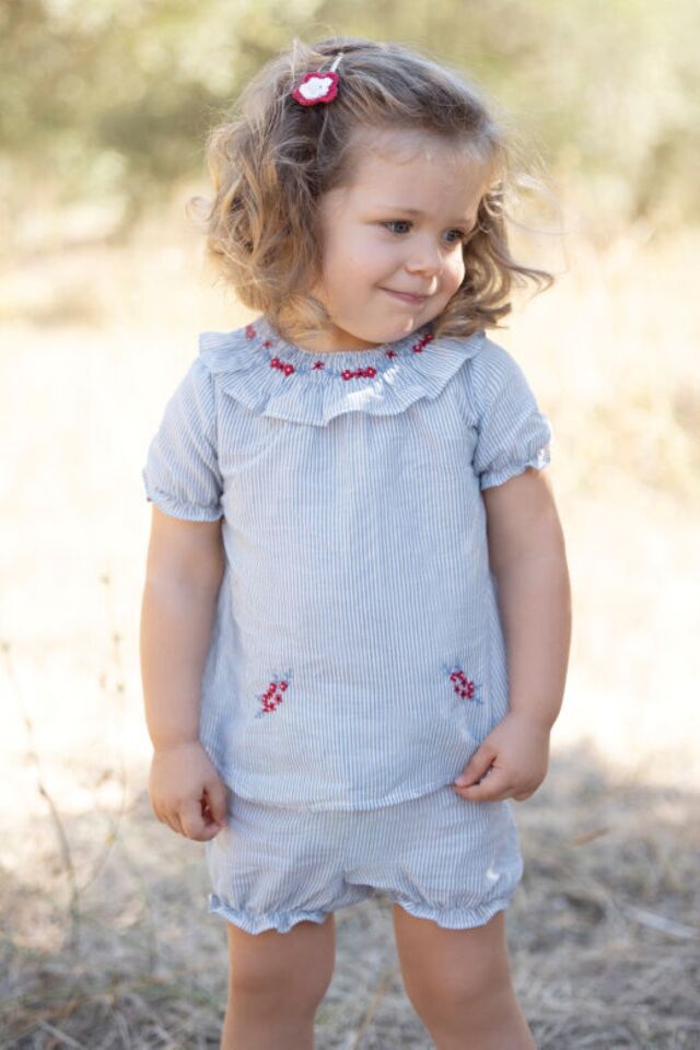 tunik + bloomer set Bleu électrique - 3M
