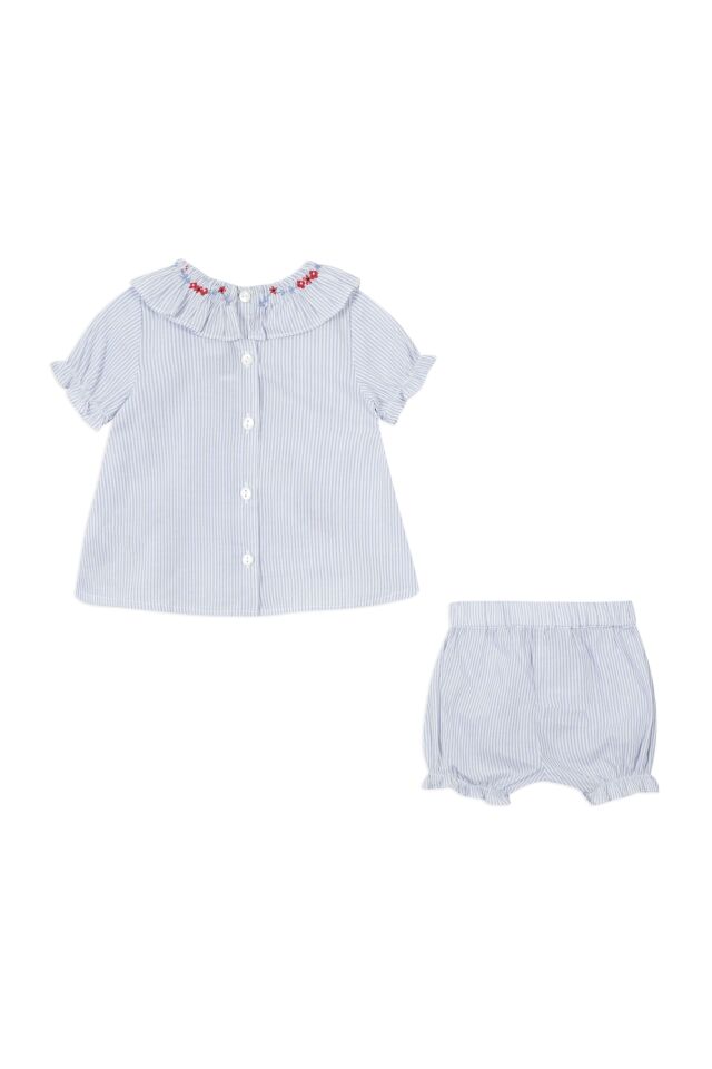 Tunik + Bloomer Set Bleu électrique - 6M