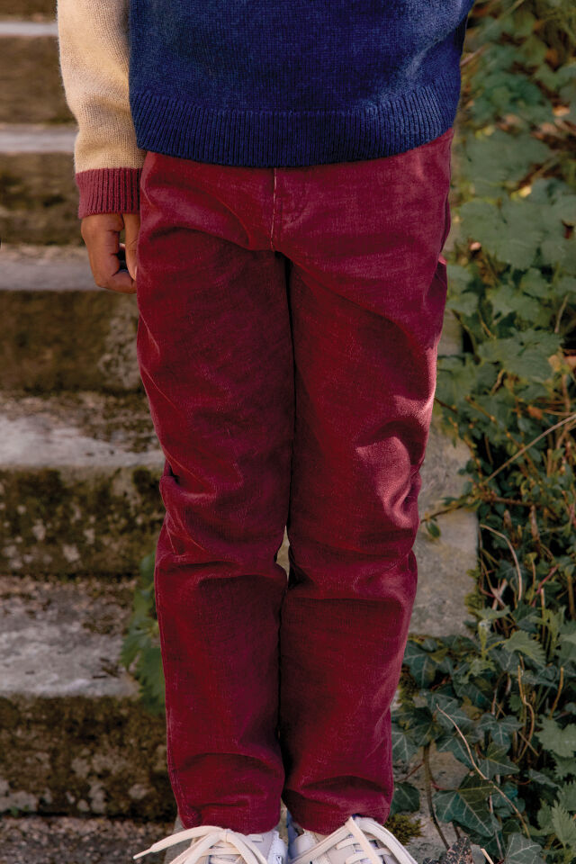 PANTALON BORDO - 6Y