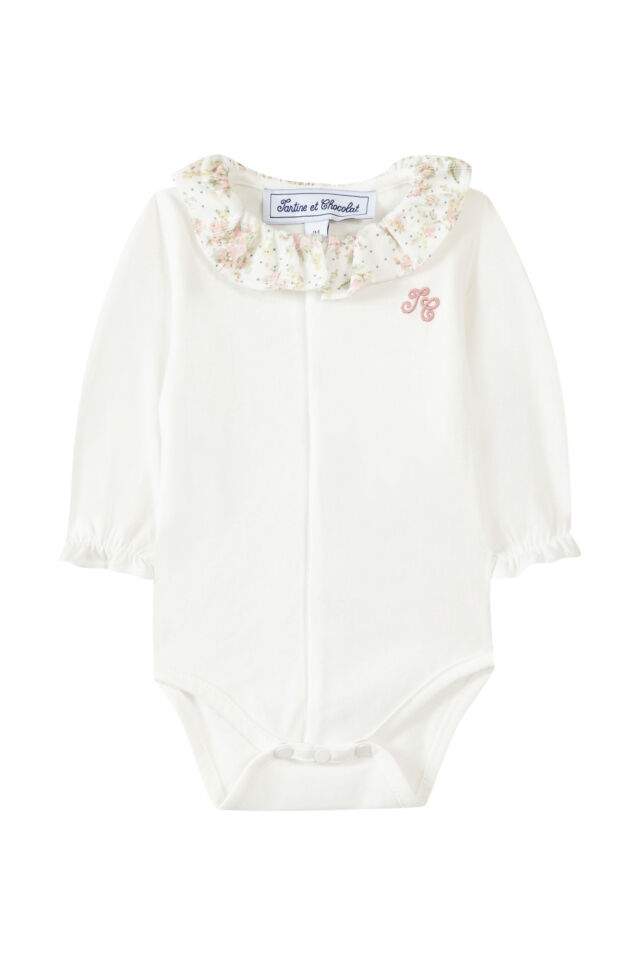 BODY ÇİÇEK DESENLİ Ekru - 6M