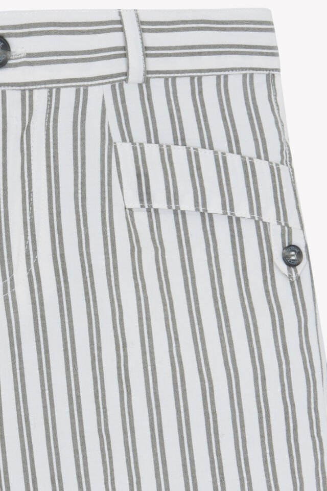 Çizgili Cotton Şort Fougère - 8Y