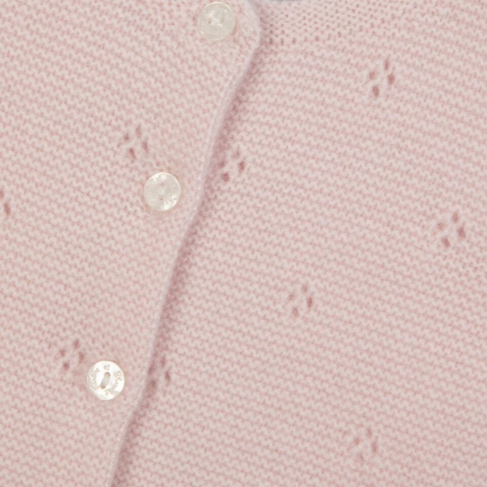 Kaşmir Hırka Soft pembe - 1Y
